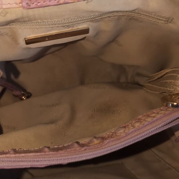 BRAHMIN Bucket Bag🩷 -Amelia Lilac Whimsey Shoulder Bucket Bag - Picture 10 of 15